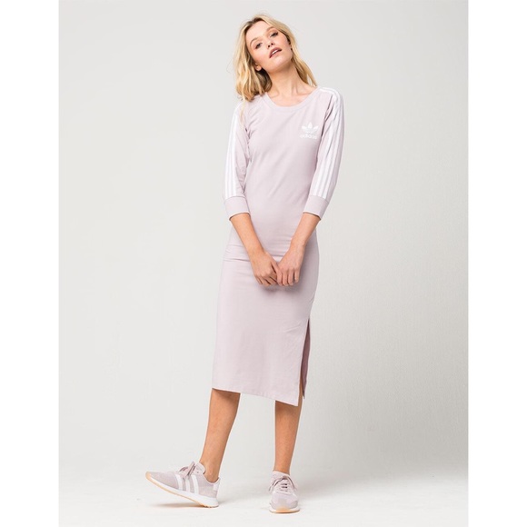 Adidas 3 Stripes Midi Dress - Picture 3 of 5